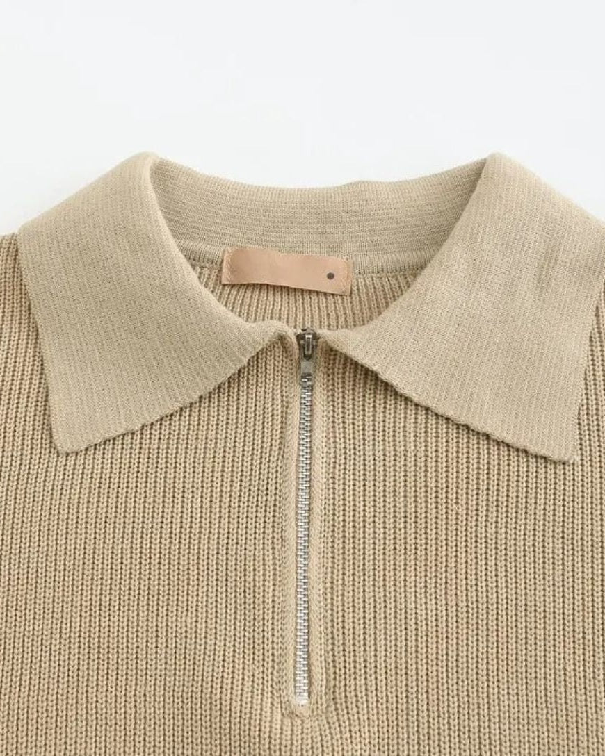 David™ | Zip Polo Pullover